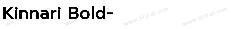Kinnari Bold字体转换